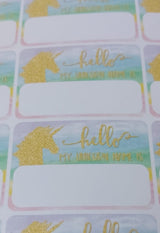 "Whats your unicorn name" Game board hire