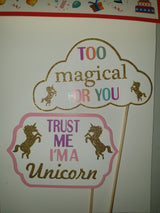 Unicorn Photo Prop Frame and Photo Props