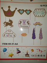 Unicorn Photo Prop Frame and Photo Props