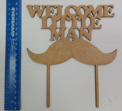 Little Man Baby Shower Cake Topper