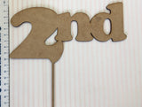 Wooden laser cut Number Cake Topper