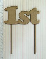Wooden laser cut Number Cake Topper