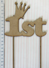 Wooden laser cut Number Cake Topper
