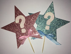 1pcs Gender Reveal Cupcake Topper