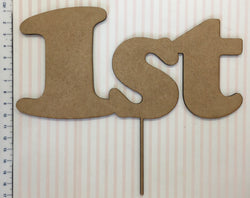 Wooden laser cut Number Cake Topper