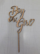 Gender Reveal Party Cake toppers
