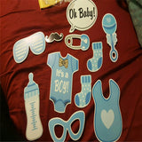 25pcs Baby Boy Baby Shower Photo Booth Props