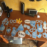 25pcs Baby Boy Baby Shower Photo Booth Props