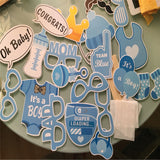 25pcs Baby Boy Baby Shower Photo Booth Props