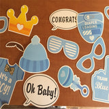 25pcs Baby Boy Baby Shower Photo Booth Props