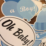 25pcs Baby Boy Baby Shower Photo Booth Props